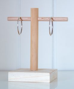 Expositor para pendientes, fabricado de madera
