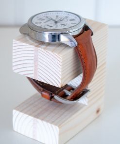 Expositor de relojes de madera