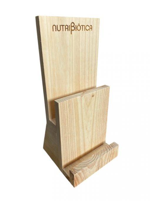 Expositor sobremesa en madera de pino maciza